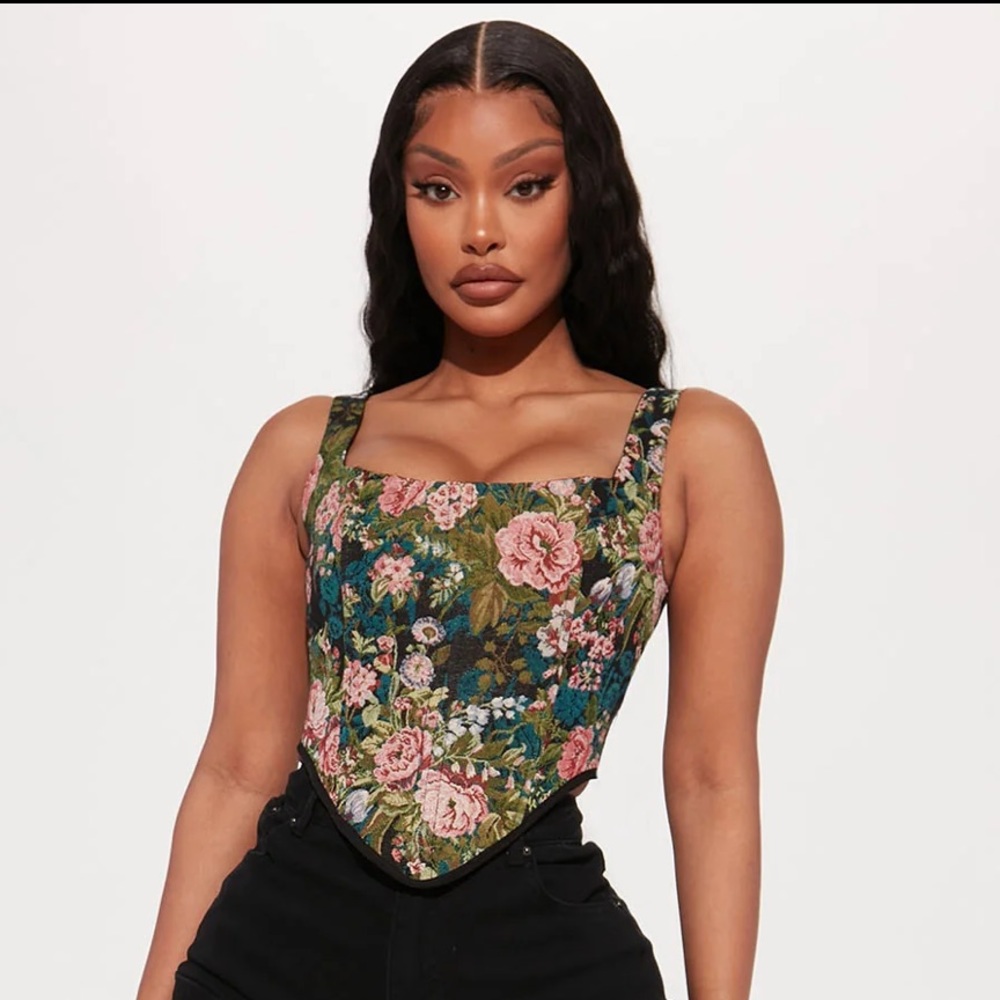 Floral Corset Top